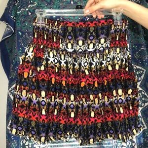 Multicolored mini skirt